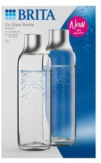 Brita sodaTRIO buteliukas (2 vnt., stiklinis)