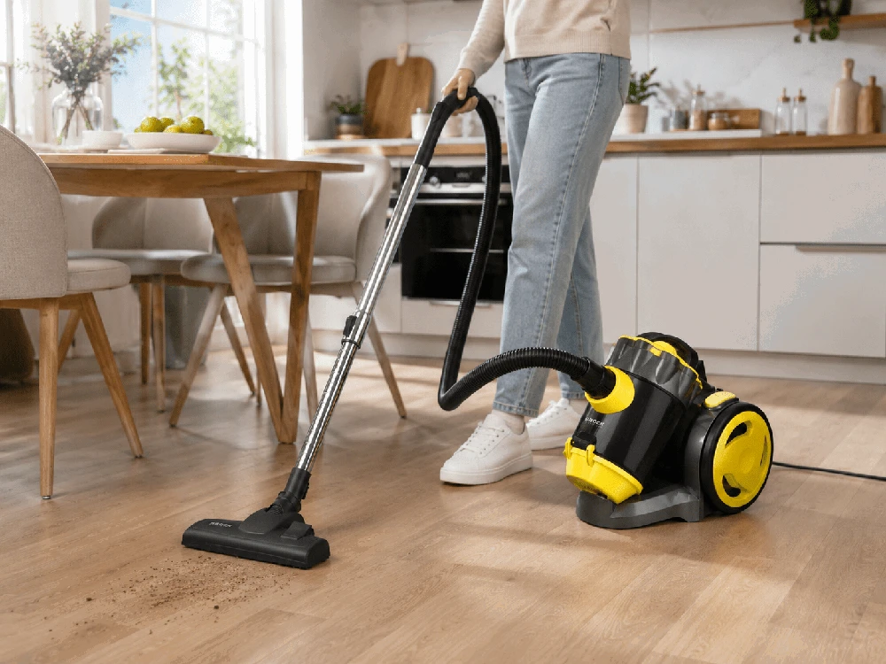 Brock BVC 8056 YT cikloninis dulkių siurblys be maišelio, 800 W, juodas/geltonas