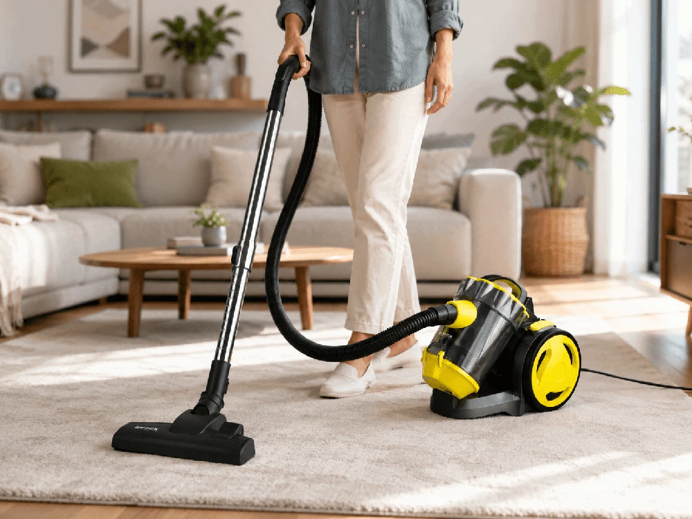 Brock BVC 8056 YT cikloninis dulkių siurblys be maišelio, 800 W, juodas/geltonas