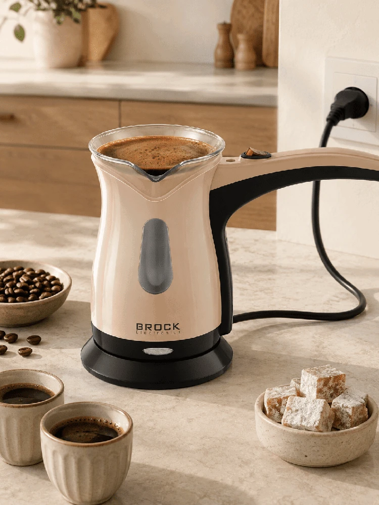 Brock ECP 106 turkiškos kavos aparatas,,5 l, 500 W, kreminis/juodas
