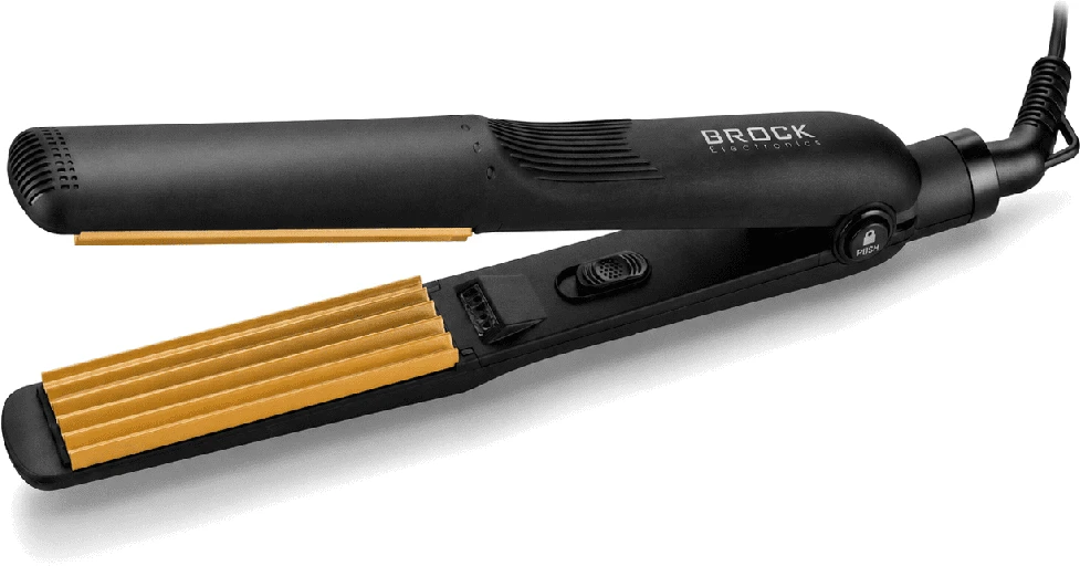 Brock HC 2001 BK keraminės gofravimo žnyplės 35 W, juodos