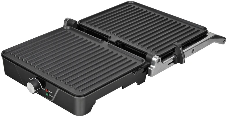 Brock HCG 5000 SS elektrinis grilis, 2000 W, juodas / plieno spalvos