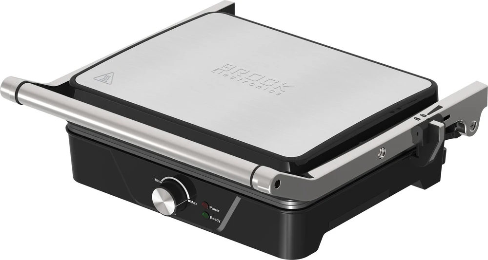 Brock HCG 5000 SS elektrinis grilis, 2000 W, juodas / plieno spalvos