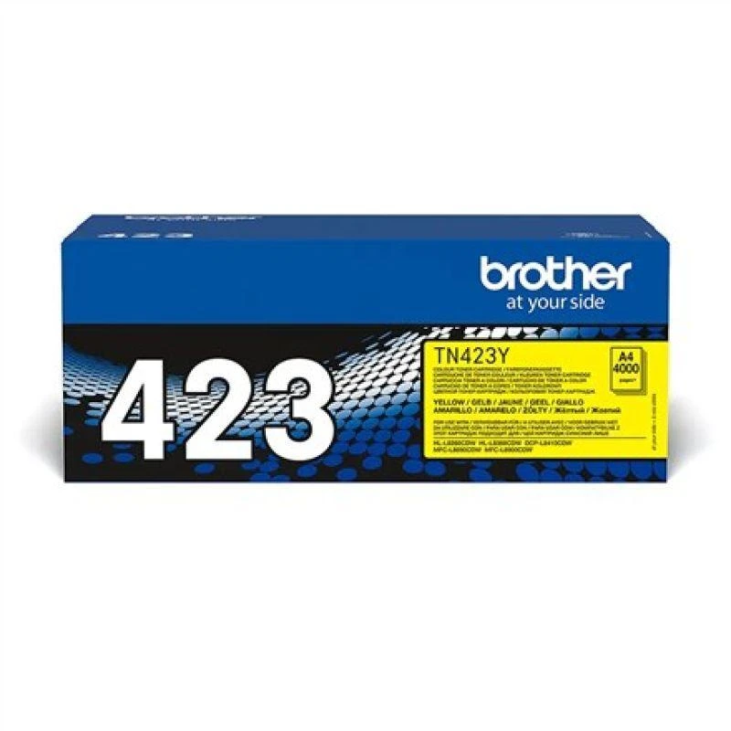 BROTHER TN-423Y Geltonas didelės išeigos toneris, 4000 psl.