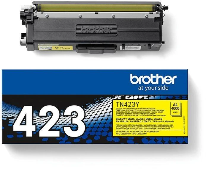 BROTHER TN-423Y Geltonas didelės išeigos toneris, 4000 psl.