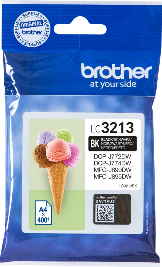 BROTHER LC3213BK didelės talpos Juodas rašalo kasetė - 400 puslapių