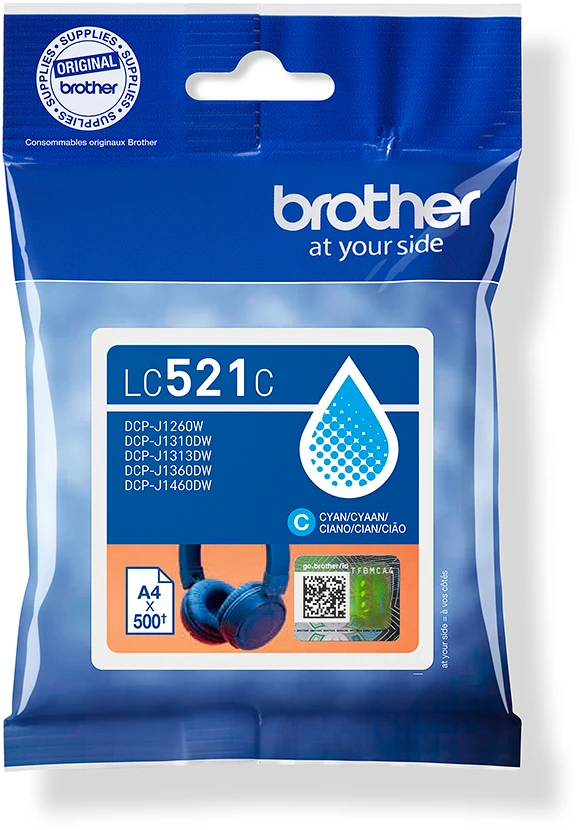 Brother LC521C | Rašalo kasetės | Žydras