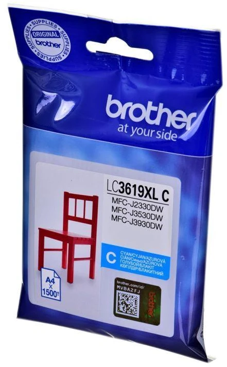 Brother LC3619XL (LC3619XLC) Rašalinė kasetė, Žydra