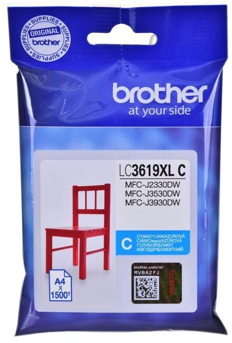 Brother LC3619XL (LC3619XLC) Rašalinė kasetė, Žydra