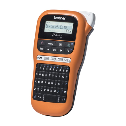 Brother PTE110VP | Thermal | Label Spausdintuvas | Oranžinis