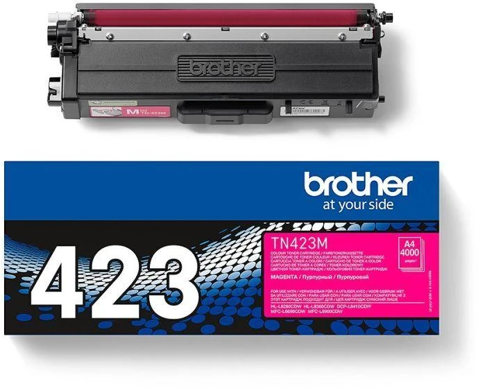 BROTHER TN-423M didelės išeigos rausvas toneris, 4000 psl.