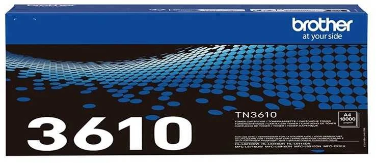 Brother TN-3610 Genuine Toneris Cartridge, Juodas | Brother TN3610 | Toneris cartridge | Juodas