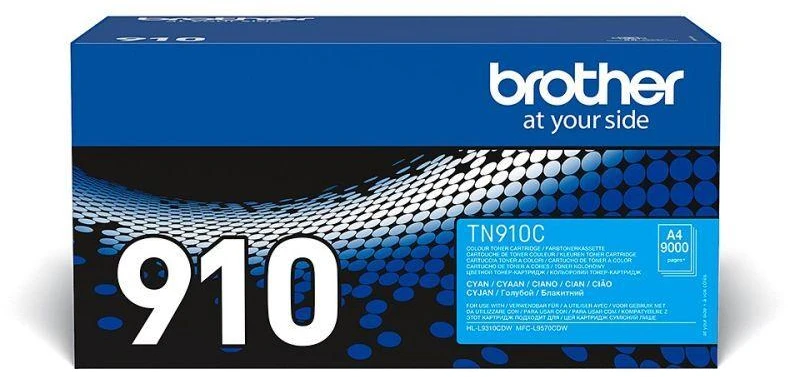 BROTHER TN-910C žydras toneris, itin didelės išeigos, 9000 psl.