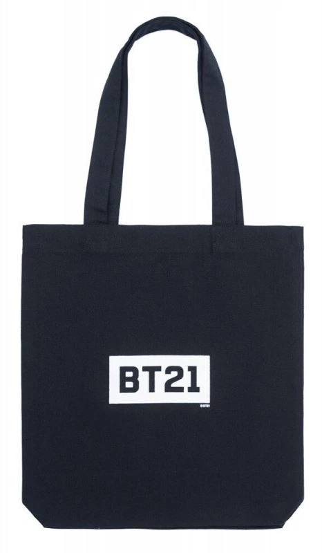BT21 - Fabric shopping bag 28x40 cm (Juodas)