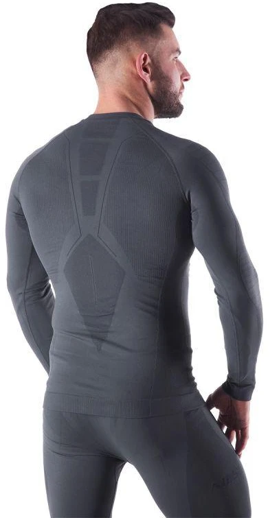 BTK0060 Vyriški pilki termoaktyvūs marškinėliai RAGNAR 2XL/3XL NILS