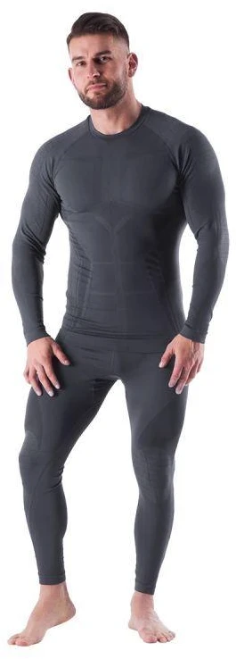 BTK0060 Vyriški pilki termoaktyvūs marškinėliai RAGNAR 2XL/3XL NILS