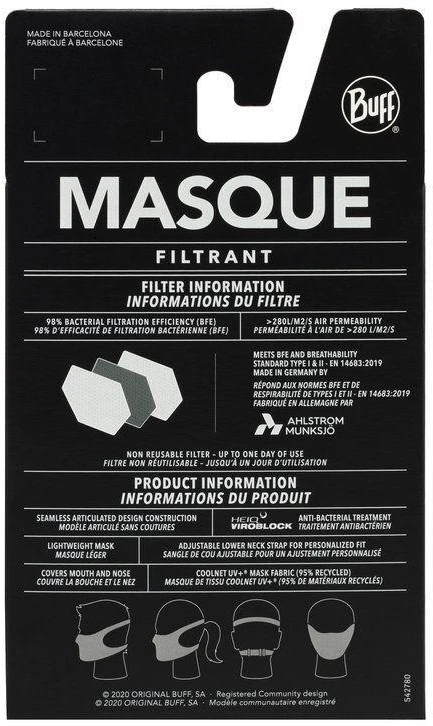 BUFF® FILTRŲ KAUKĖ AZIR MULTI 126639 555 10 10