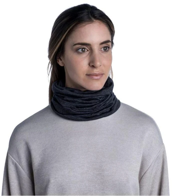 Kaklaskarė BUFF Lightweight Merino Wool Solid Pilkas