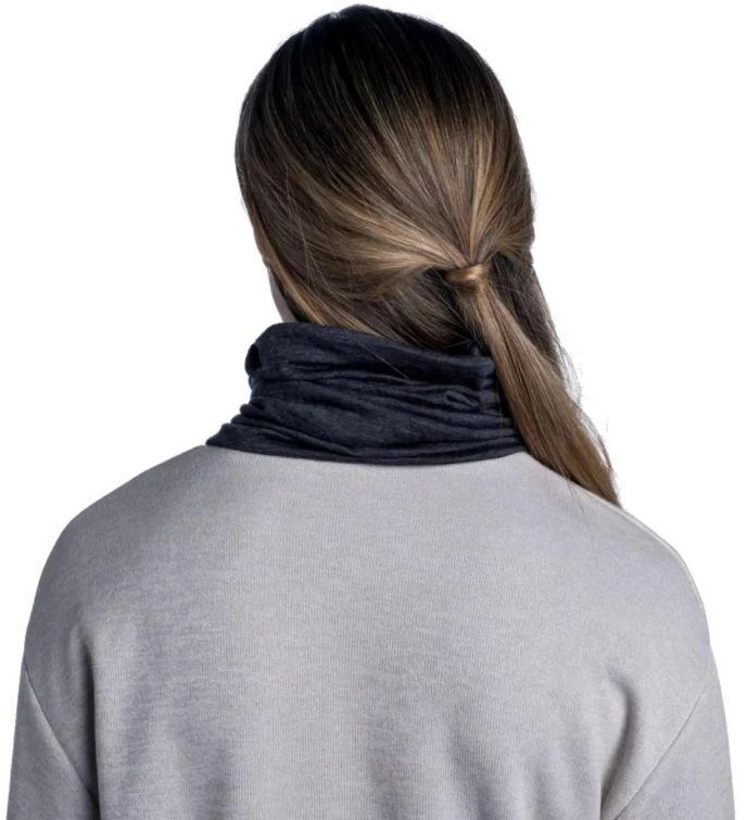 Kaklaskarė BUFF Lightweight Merino Wool Solid Pilkas