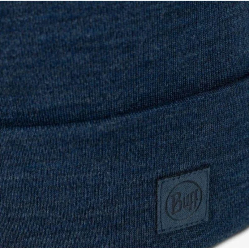 Kepurė Mėlyna gorro BUFF MERINO HEAVYWEIGHT BEANIE SOLID NIGHT Mėlynas
