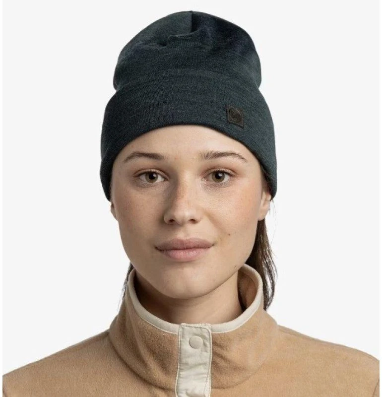 Skrybėlė - Buff Heavyweight Merino Wool Unisex Lauko Tamsiai Žalia