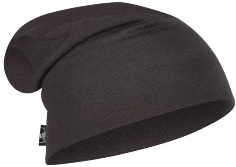 Buff Heavyweight merino vilnos kepurė Laisva žieminė kepurė - Juodas