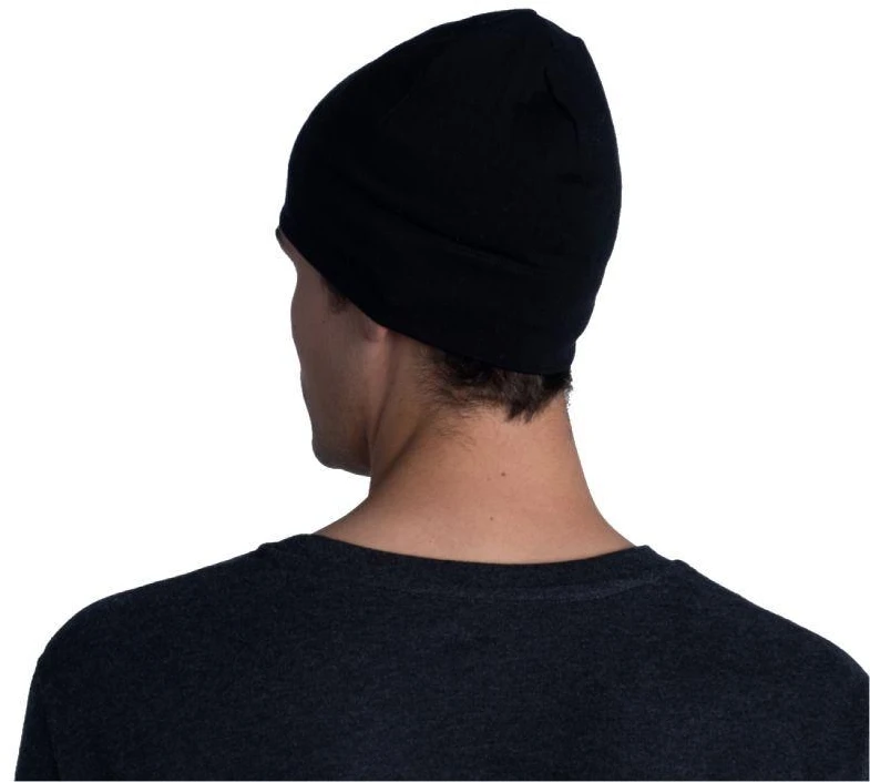 BUFF MERINO MIDWEIGHT BEANIE SOLID Juodas Cap.