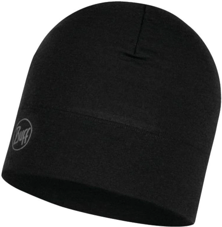 BUFF MERINO MIDWEIGHT BEANIE SOLID Juodas Cap.