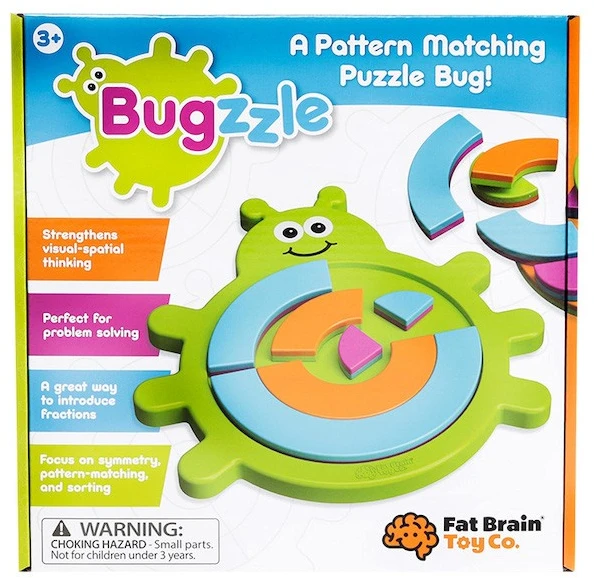 Fat Brain Toys Bugzzle ankstyvasis galvosūkis