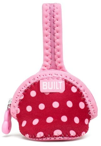 BUILT Paci Finder Single Pacifier Holder (Baby Rožinė Mini Dots)