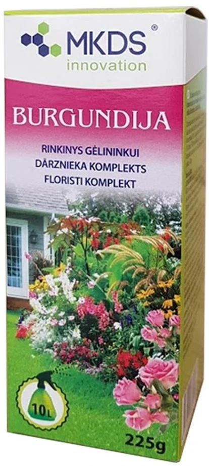 Mkds Gėlininko rinkinys BURGUNDIJA, grybinių ligų prevencijai, 225 g