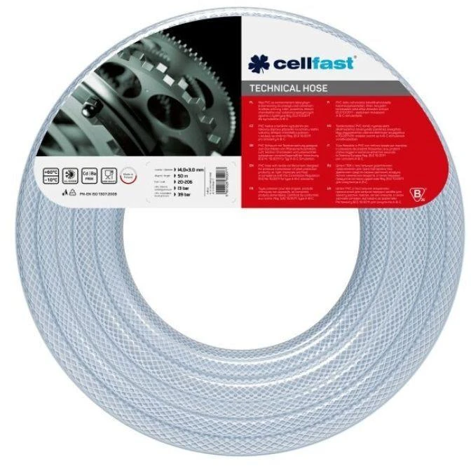 Cellfast CFT sustiprinta techninė žarna 14mm * 3mm * 50m
