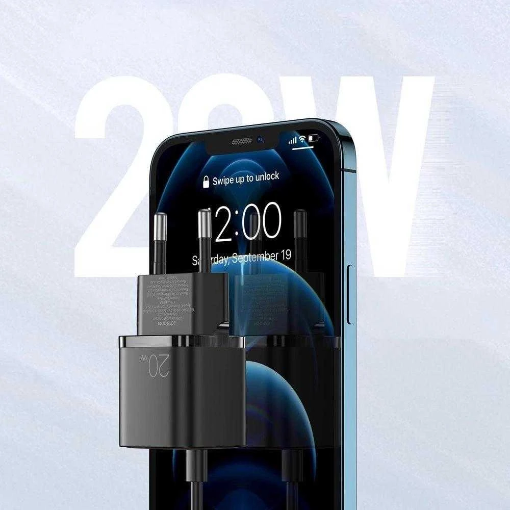 Įkroviklis Joyroom (L-P202) Type-C 3A (20W) juodas