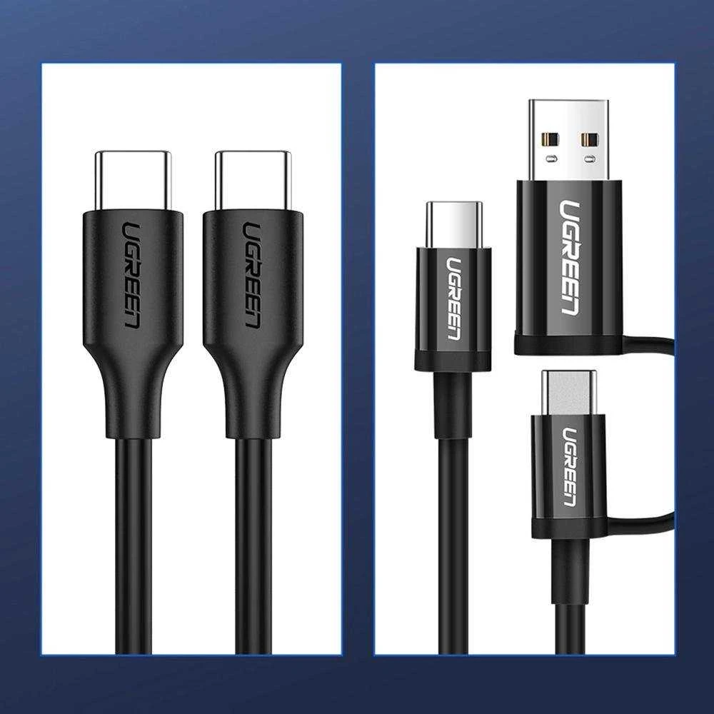 USB-C laidas – USB-C UGREEN US286 3m - Juodas