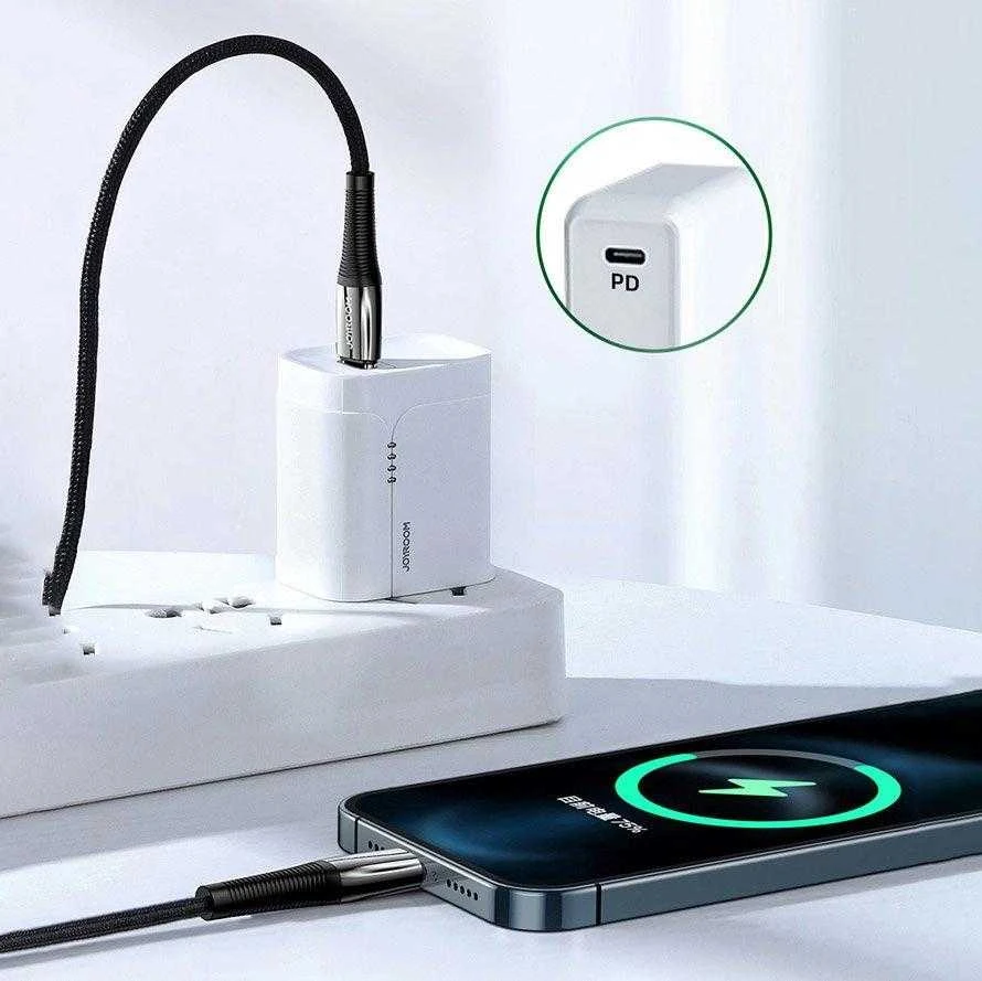Joyroom S-1224K2 USB-C / Lightning PD kabelis 20W 2.4A 1.2m – raudonos spalvos