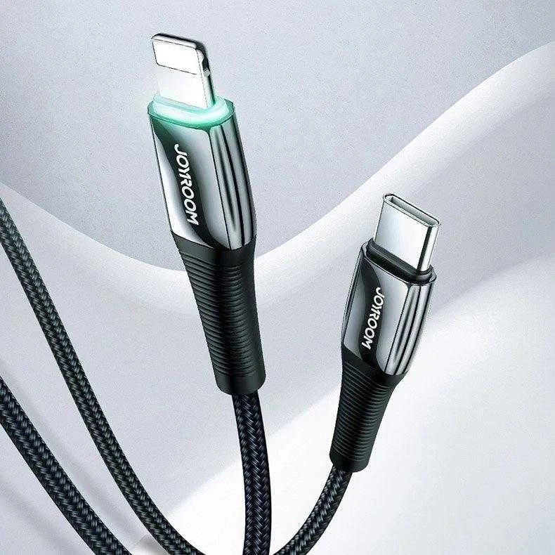 Joyroom S-1224K2 USB-C / Lightning PD kabelis 20W 2.4A 1.2m – raudonos spalvos