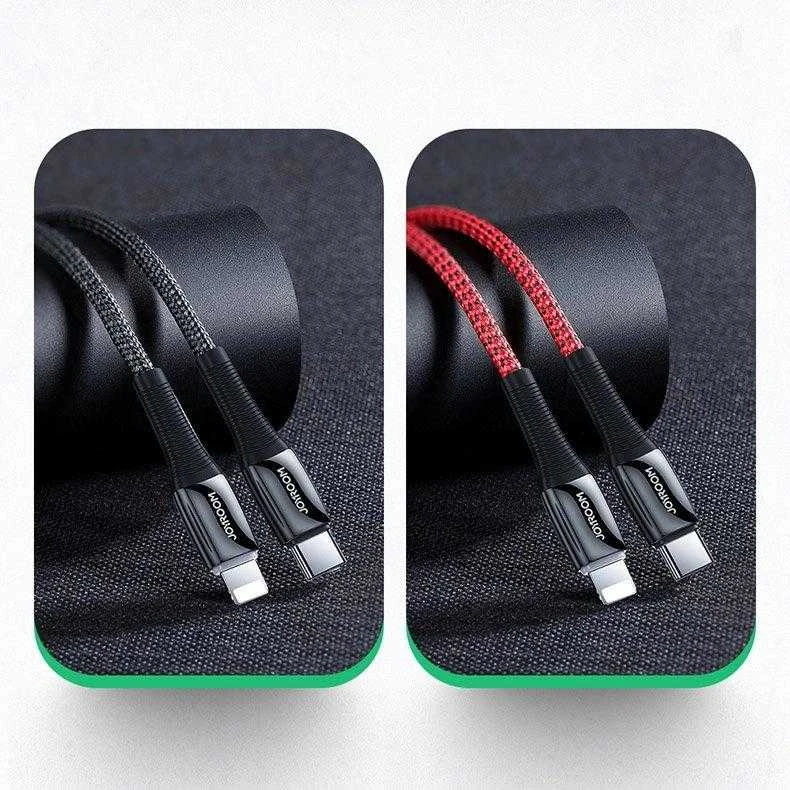 Joyroom S-1224K2 USB-C / Lightning PD kabelis 20W 2.4A 1.2m – raudonos spalvos