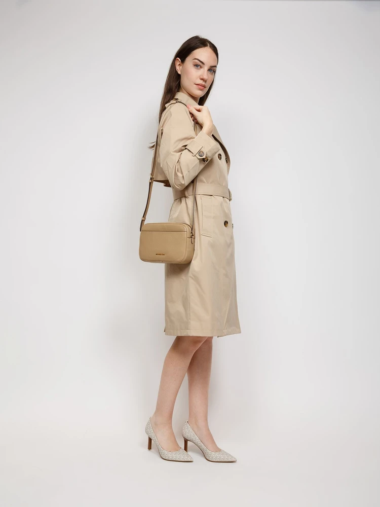Camelowa skórzana listonoszka Michael Kors 35R6GTVC7L