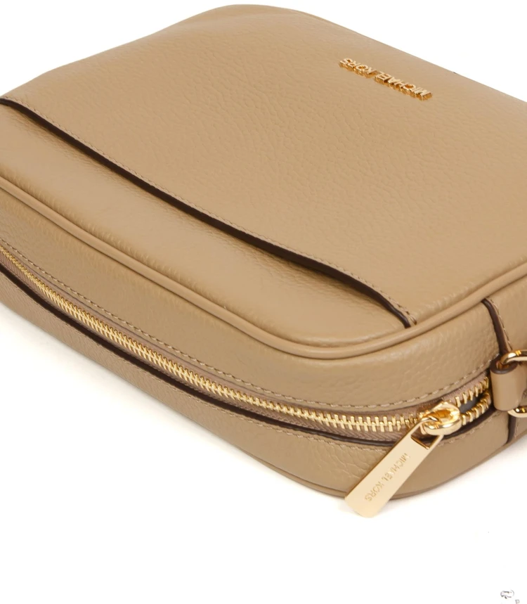 Camelowa skórzana listonoszka Michael Kors 35R6GTVC7L