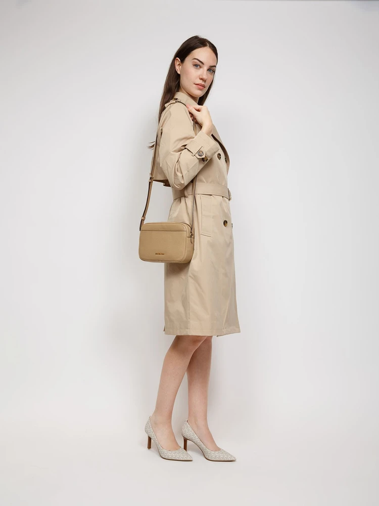 Camelowa skórzana listonoszka Michael Kors 35R6GTVC7L
