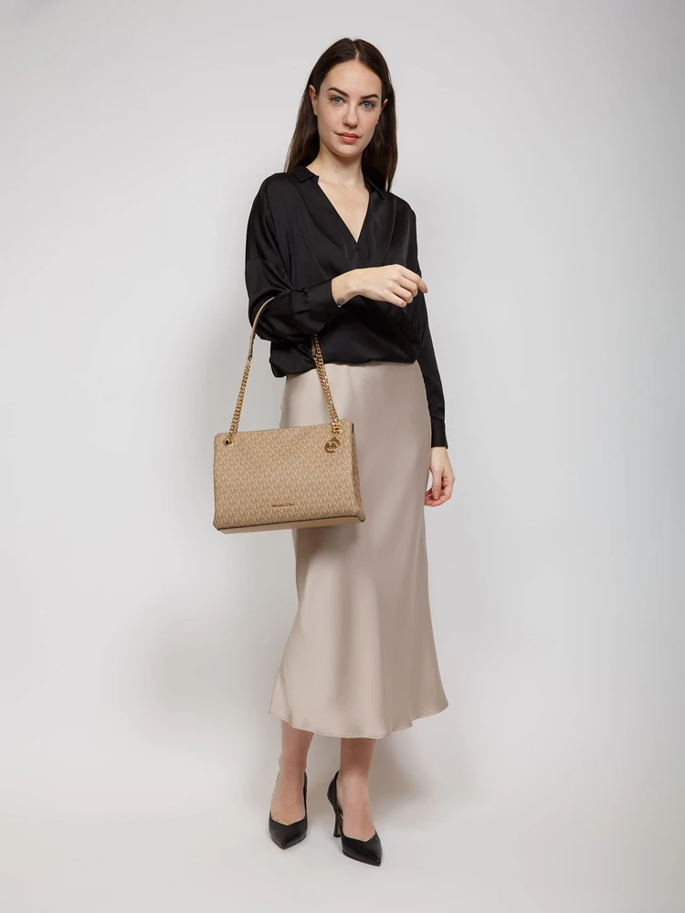 Camelowa torebka listonoszka Michael Kors 35S6G8WM6O