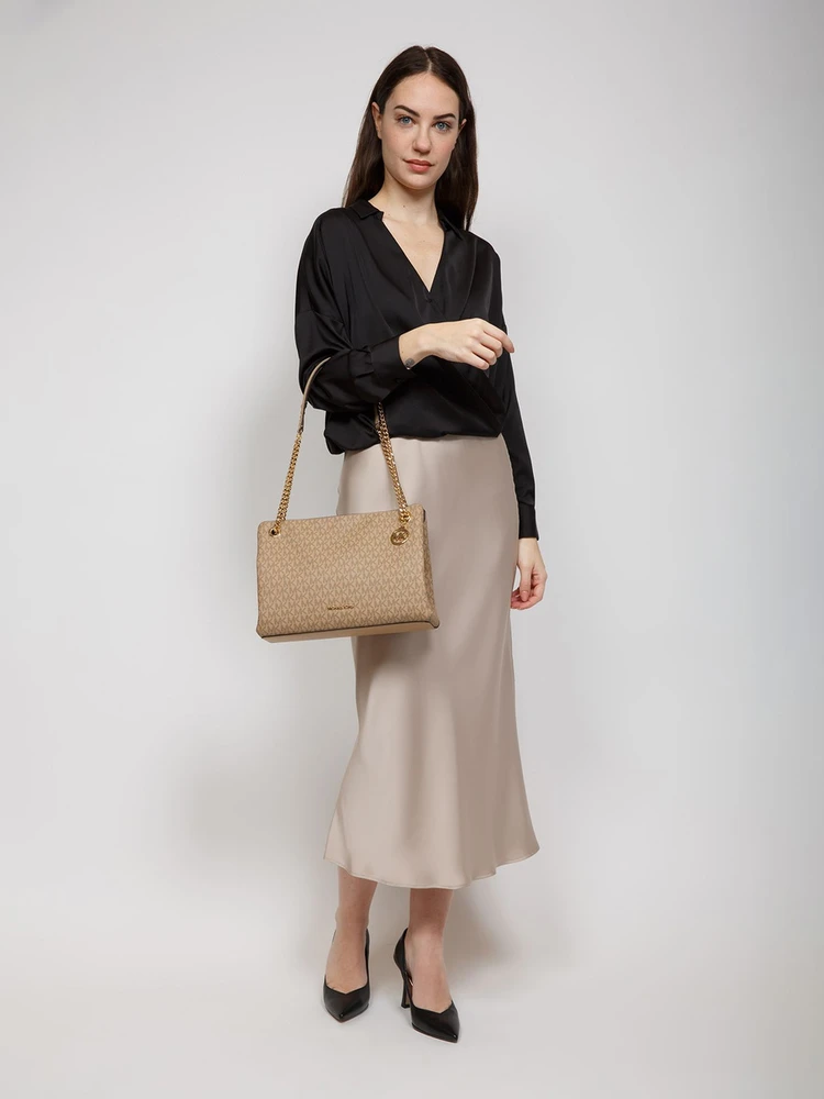 Camelowa torebka listonoszka Michael Kors 35S6G8WM6O