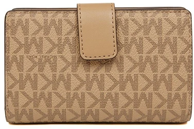 Camelowy portfel damski Michael Kors 35S6GTVF8B su brelokiem