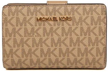Camelowy portfel damski Michael Kors 35S6GTVF8B su brelokiem