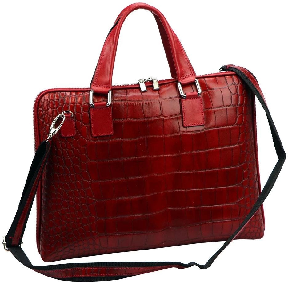 Kelioninis Moteriškas odinis verslo krepšys Camilla PREMIUM 10.777 CROCO