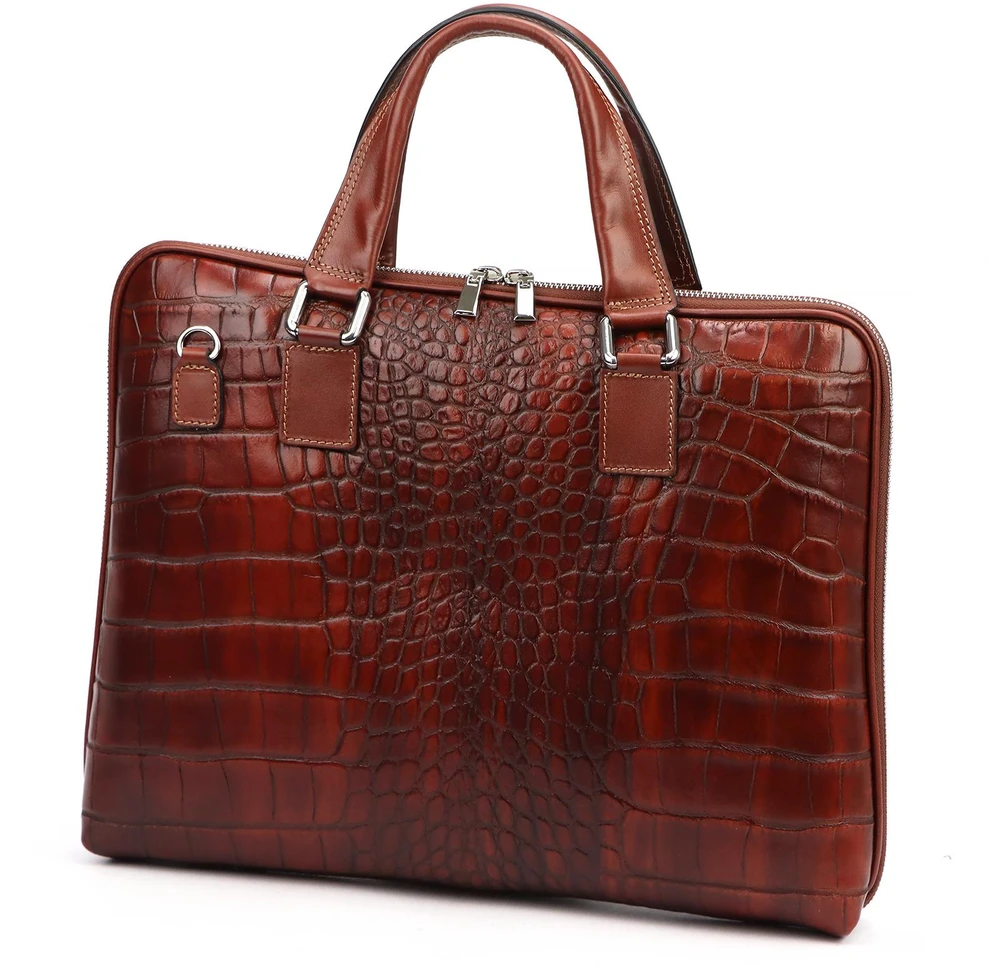 Kelioninis Moteriškas odinis verslo krepšys Camilla PREMIUM 10.777 CROCO