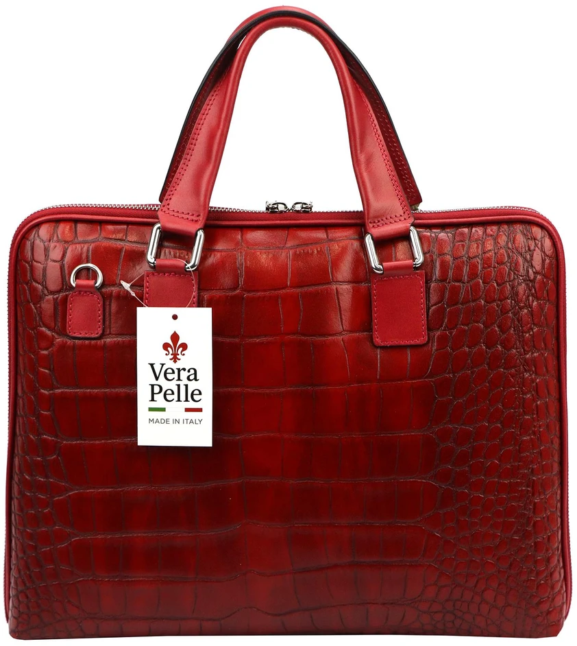 Kelioninis Moteriškas odinis verslo krepšys Camilla PREMIUM 10.777 CROCO