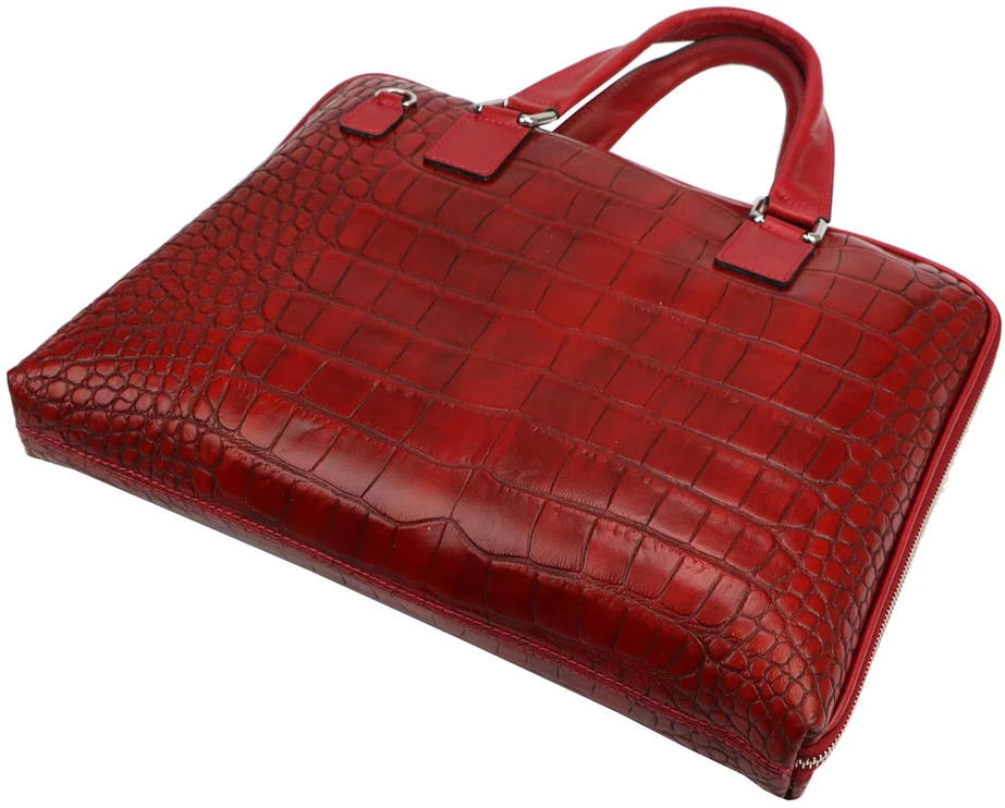 Kelioninis Moteriškas odinis verslo krepšys Camilla PREMIUM 10.777 CROCO
