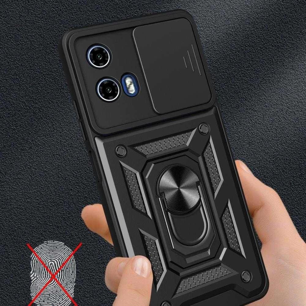 Motorola Moto G24 / G24 POWER / G04 Tech-Protect Camshield Pro dėklas telefonui juodos spalvos