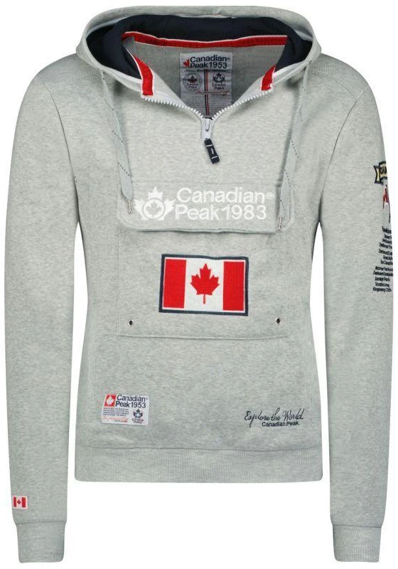 Canadian Peak GALAPAGOS BGREY CP VYRIŠKAS 054 POP bliuzonas (RBMWW3826H/CP-GRIS MÉLANGÉ)